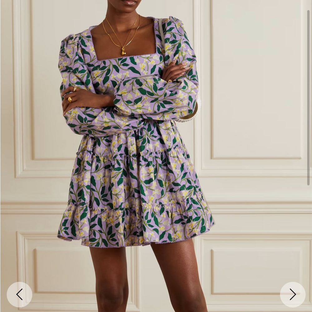 Avena Long Sleeve Mini Dress Agua by Agua Bendita Dress